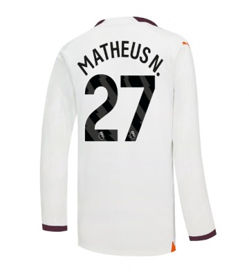 Manchester City Matheus Nunes #27 Udebanetrøje 2023-24 Lange ærmer